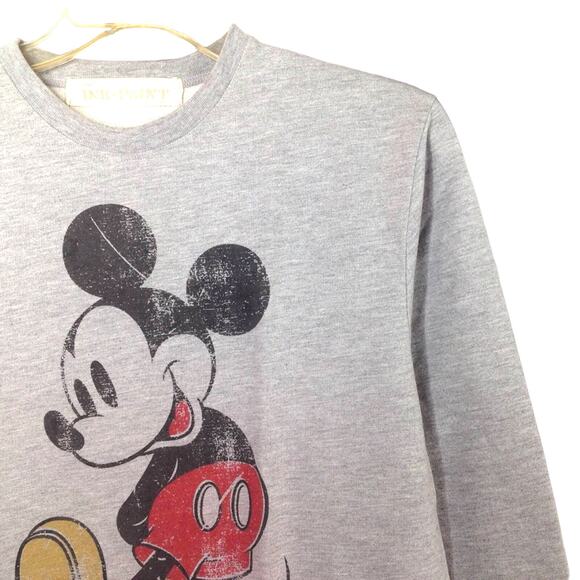 Disney Ink & Paint  Topman Mickey Mouse Long Sleeve Sweatshirt Gray Small - Picture 2 of 7
